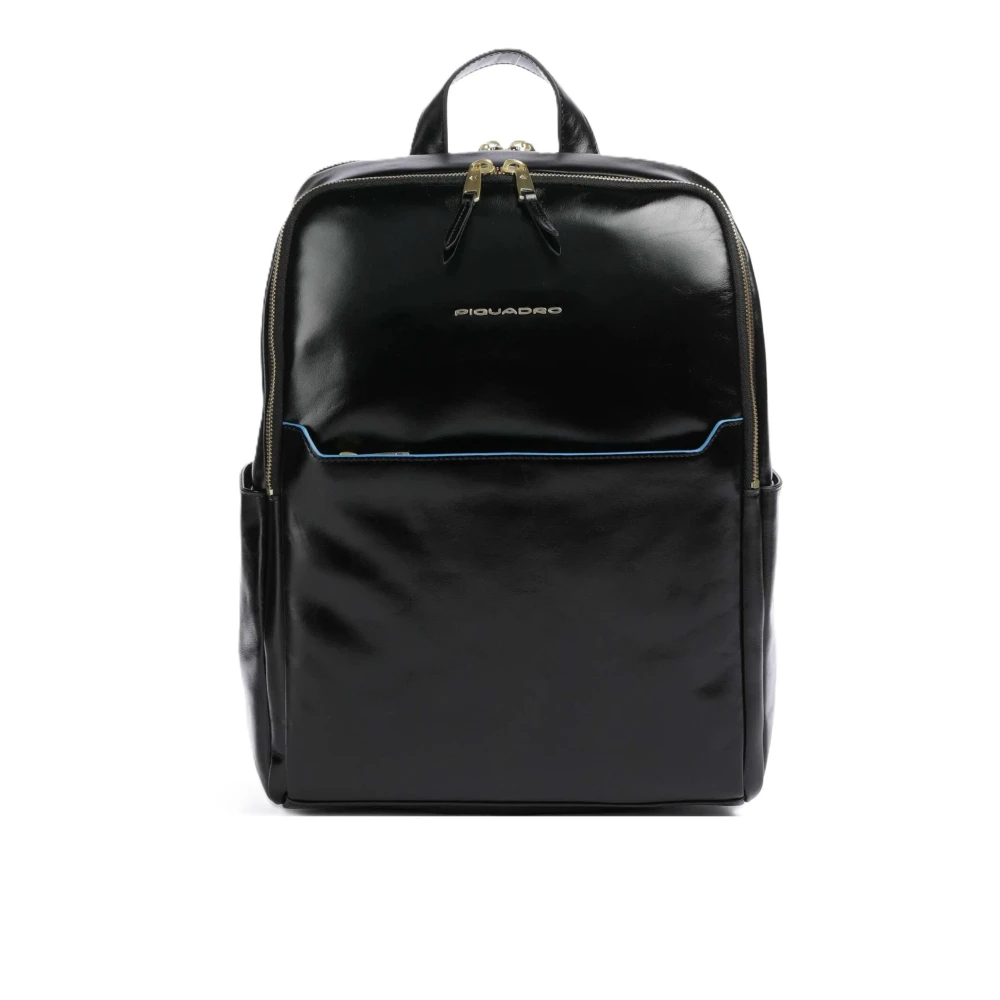 Piquadro Blue Square Damen Leder-Laptoptasche 14" Schwarz - Bild 6