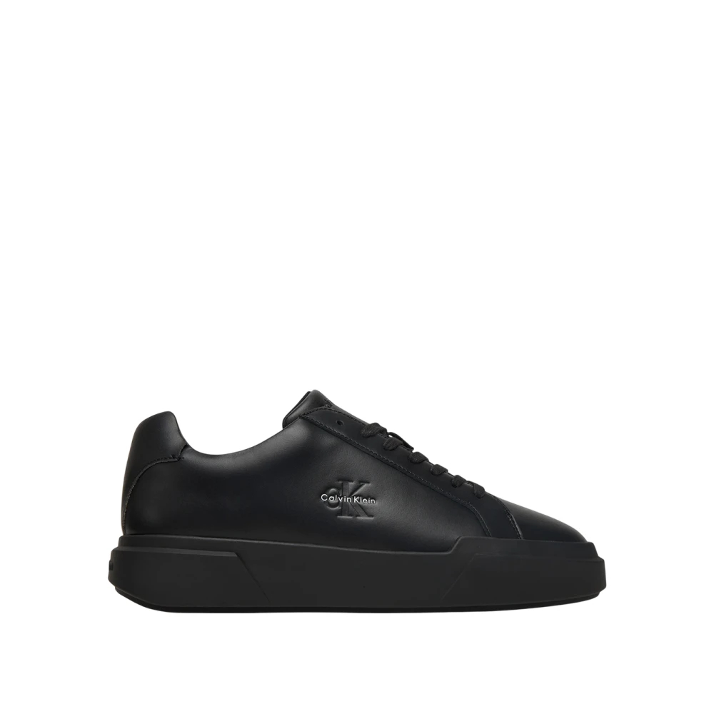 Calvin Klein Herren Schwarz Sneakers Chunky Cupsole Laceup Lth Ym0ym01344 40 - Bild 4