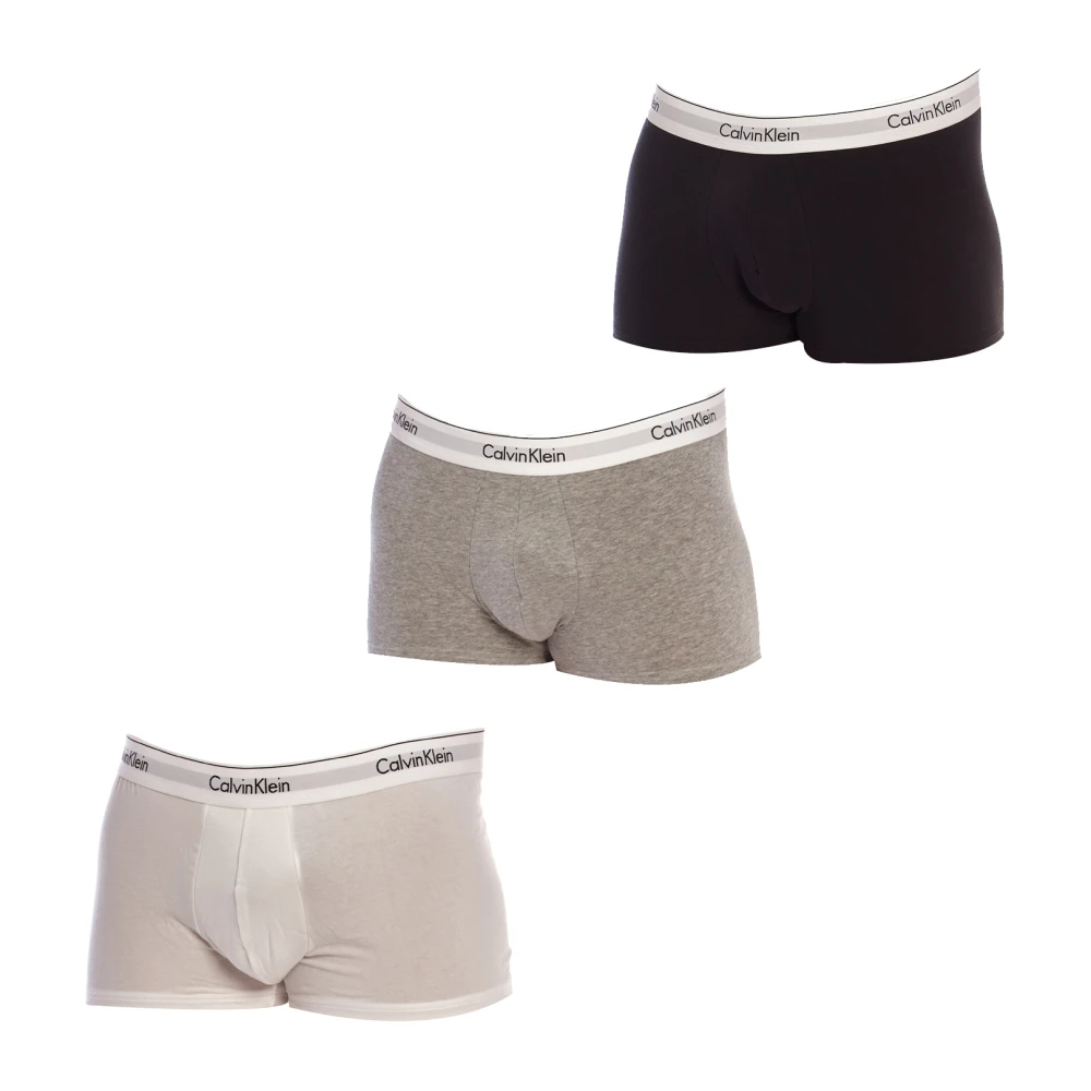 Calvin Klein Herren Multicolor Boxershorts Relaxed Fit Trunk 3-Pack Mittel - Bild 17