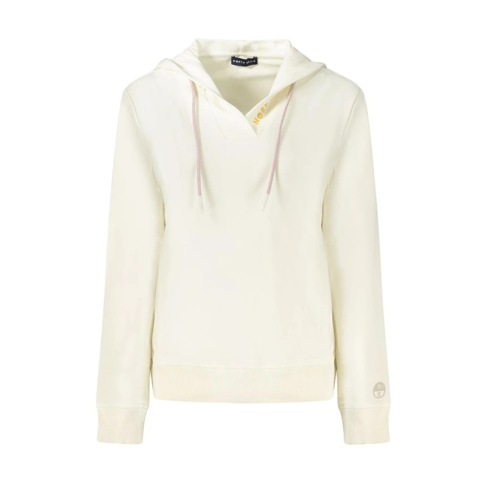 North Sails Damen Weiß Kapuzenpullover Mit V-Ausschnitt - Bild 6