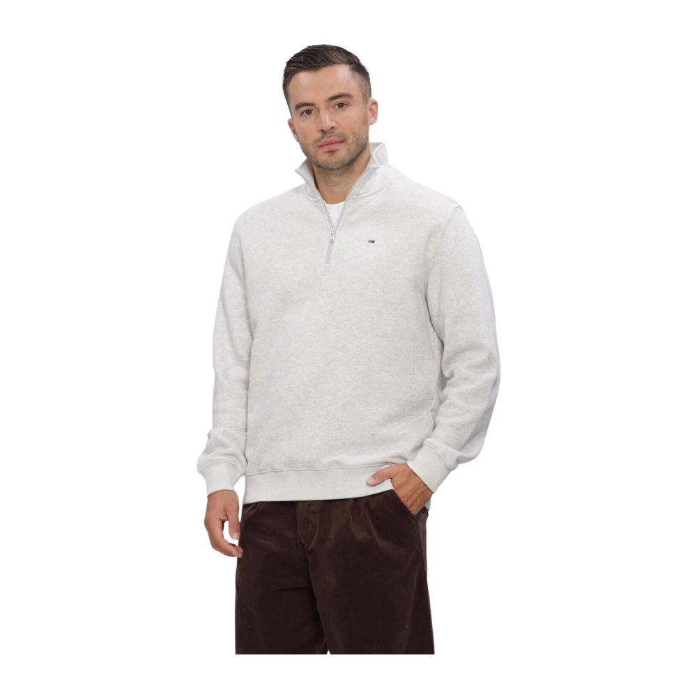 Tommy Jeans Herren Hellgrau Sweatshirt Dm0dm20339 Regular Fit - Bild 5