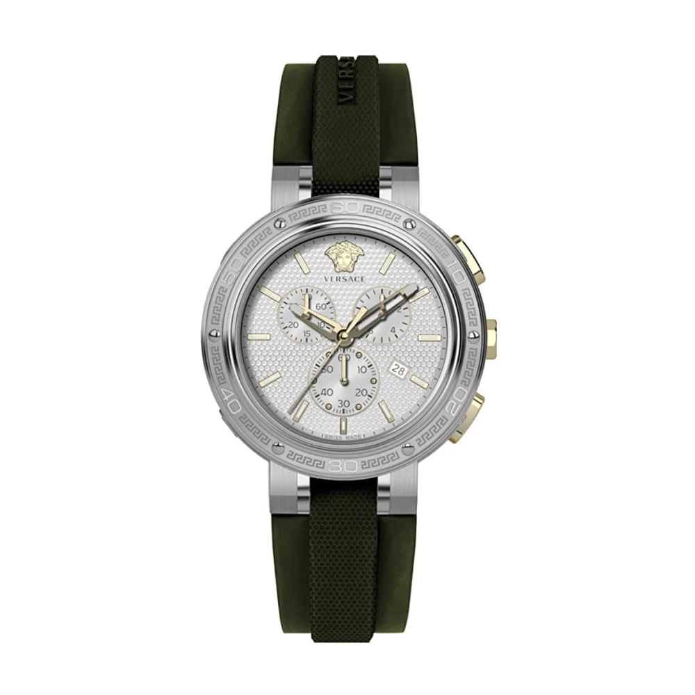 Versace - V-Extreme Pro 46Mm Chrono - Accessories - Herren - Schwarzk - One Size - Bild 6