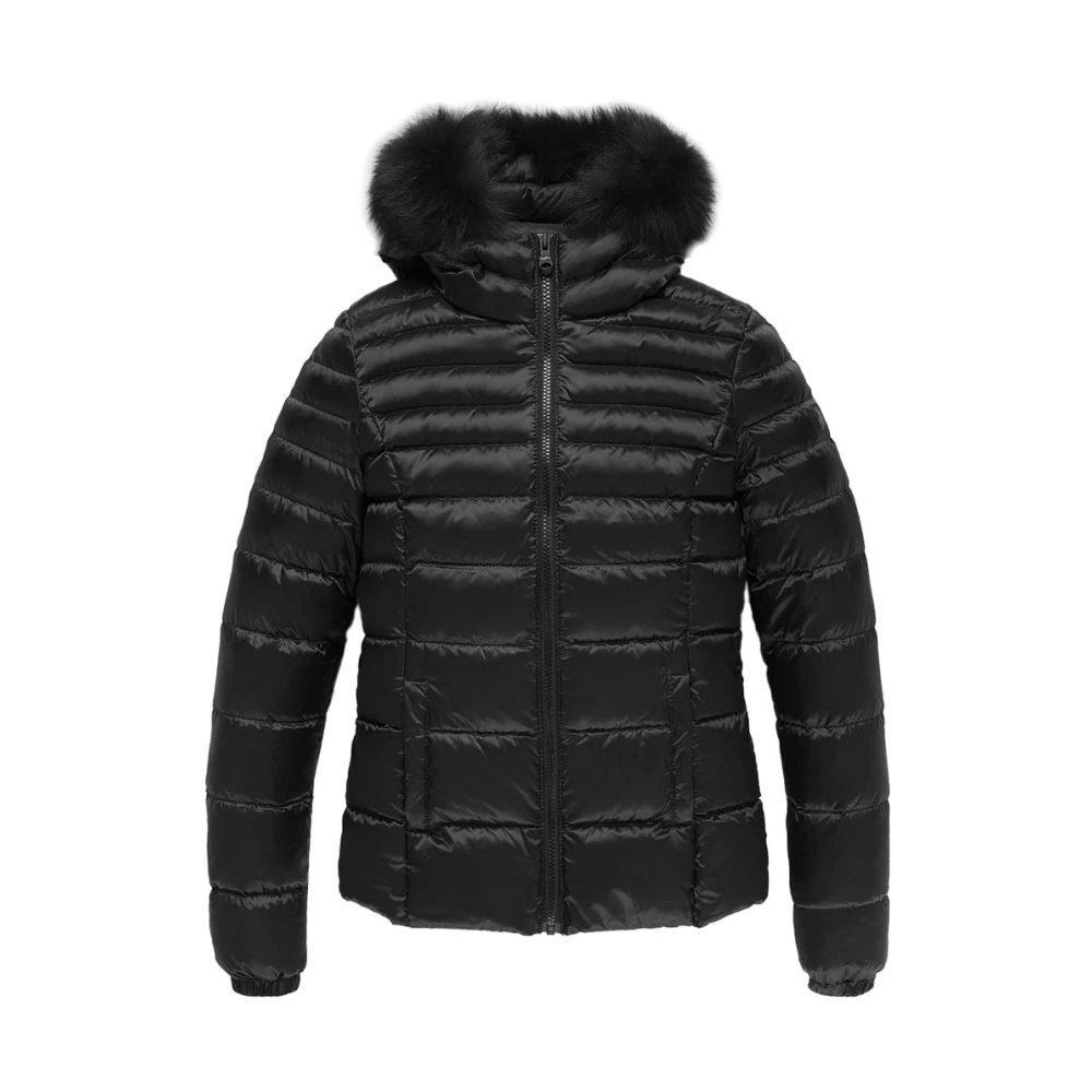 Refrigiwear Damen Schwarz - E Nylon Jacke Mit Federfüllung - Jackets - K - Xl
