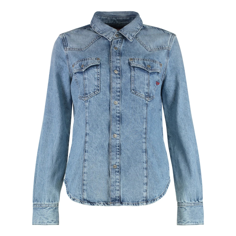 Diesel Damen Blau - De-Waves Denim Shirt - Blouses & Shirts - S