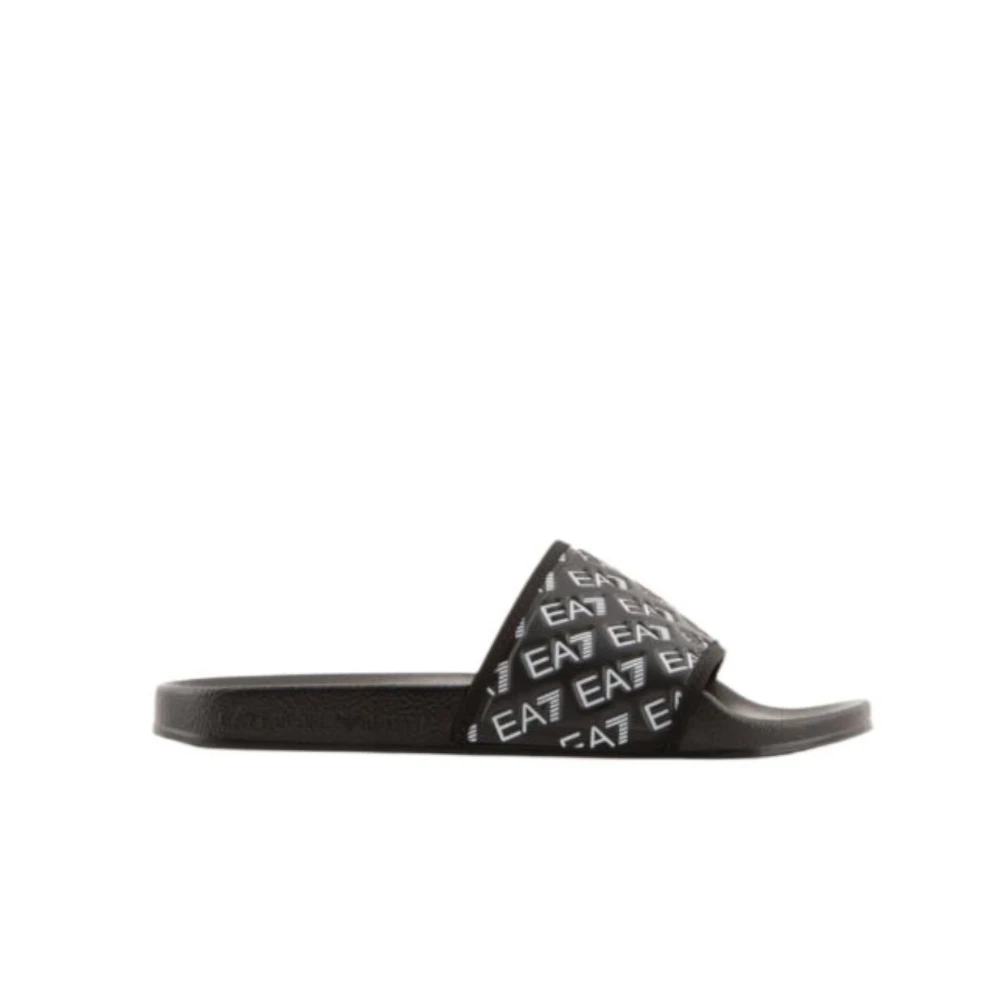 Emporio Armani Ea7 Herren Schwarz - E Flip-Flops & Slider Für Männer - Shoes - K - 46 Eu
