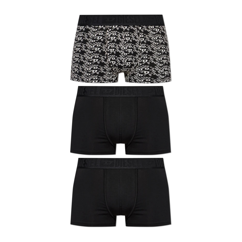 Diesel Herren Schwarz - Mike-D-Core-3Pack Boxer Briefs - Underwear - K - 2XL