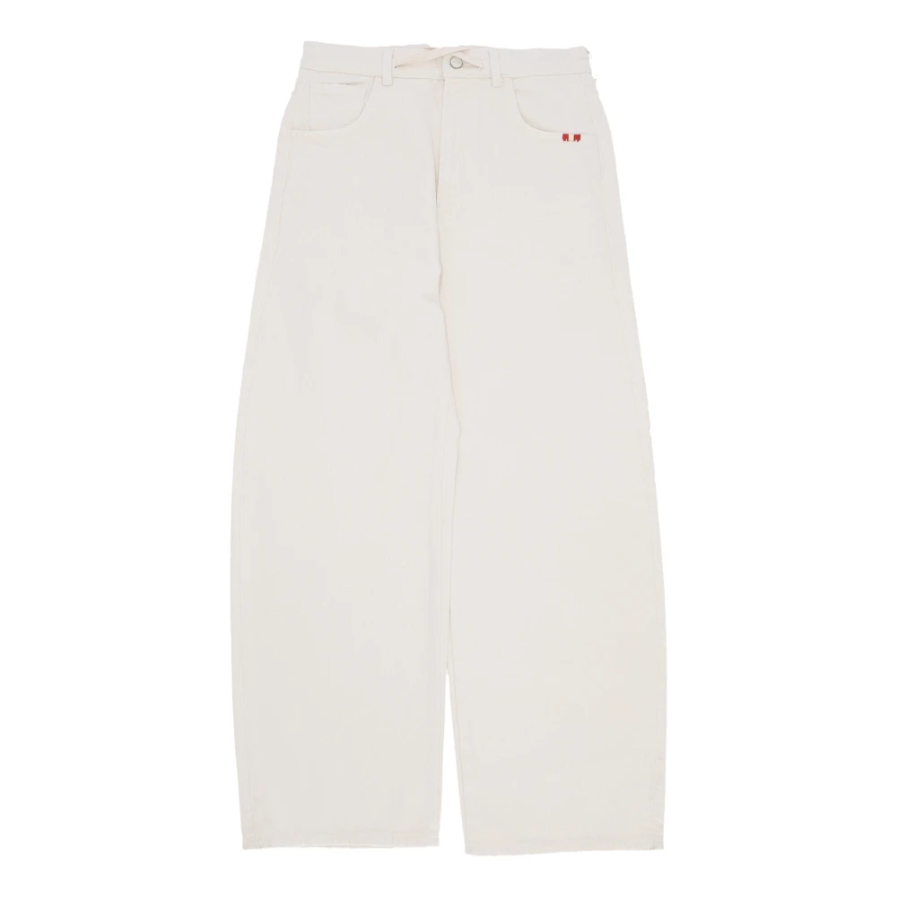 Amish - Weiße Jeans Mit Hoher Taille Ballonform - Jeans - Damen - Weiß - W29