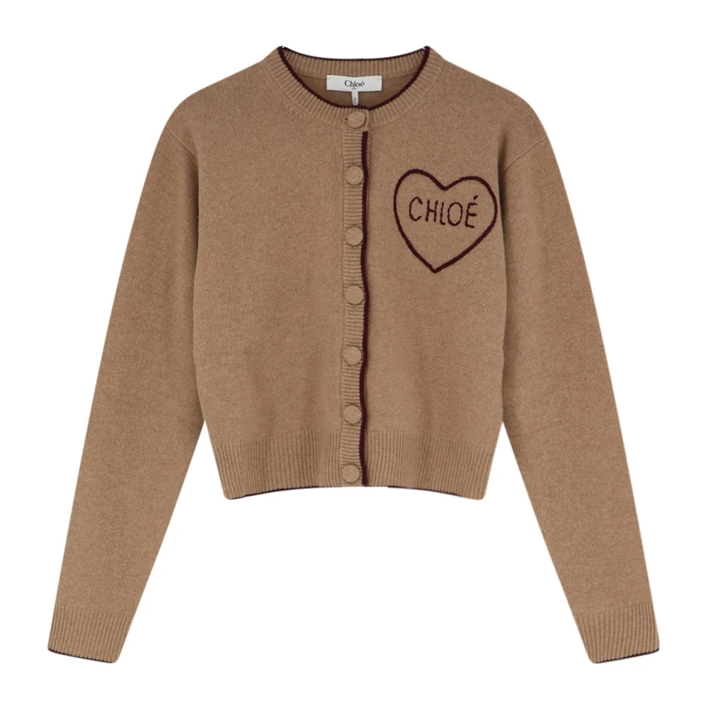 Chloé , Damen, Strickwaren, Braun, S - Bild 8