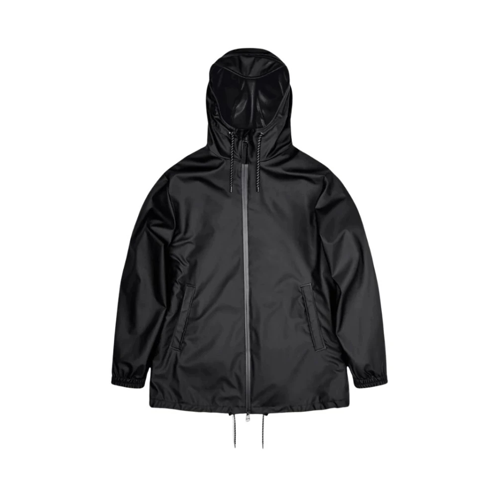 Rains Unisex Schwarz Wasserdichte Jacke Storm Breaker - Bild 6