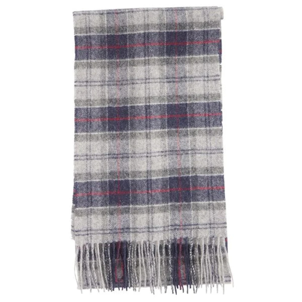 Barbour Schal Tartan Lammwolle Grau - - Bild 4