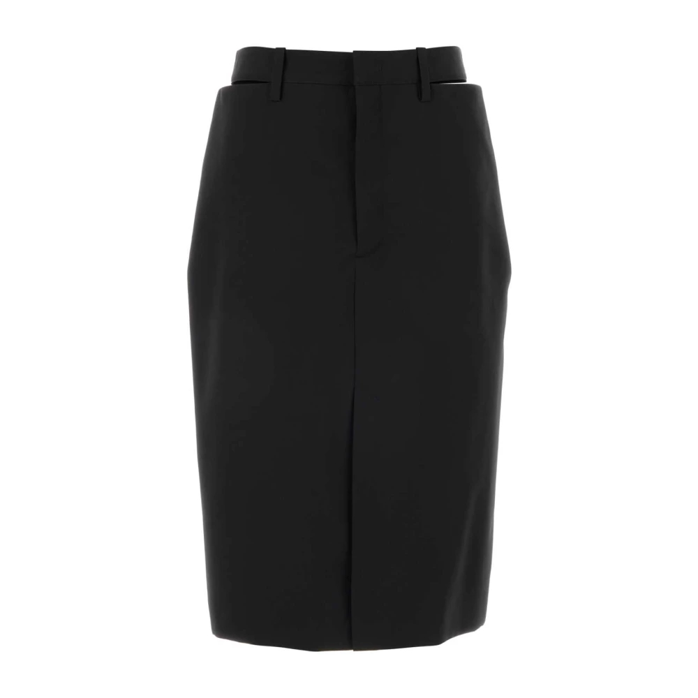 Jil Sander Damen Schwarz - Woll-Midirock - Skirts - K - Xs