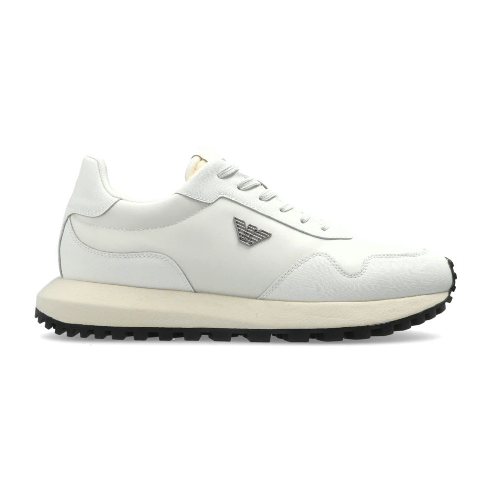 Emporio Armani Herren Weiß - Logo Sneakers - Shoes - 44 Eu