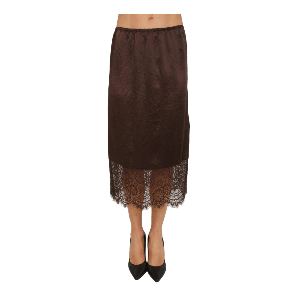 Liu Jo Damen Braun - Midi-Rock - Skirts - L