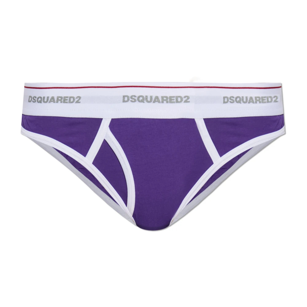 Dsquared2 Damen Violett - Logo Briefs - Underwear - Lila - 2XL