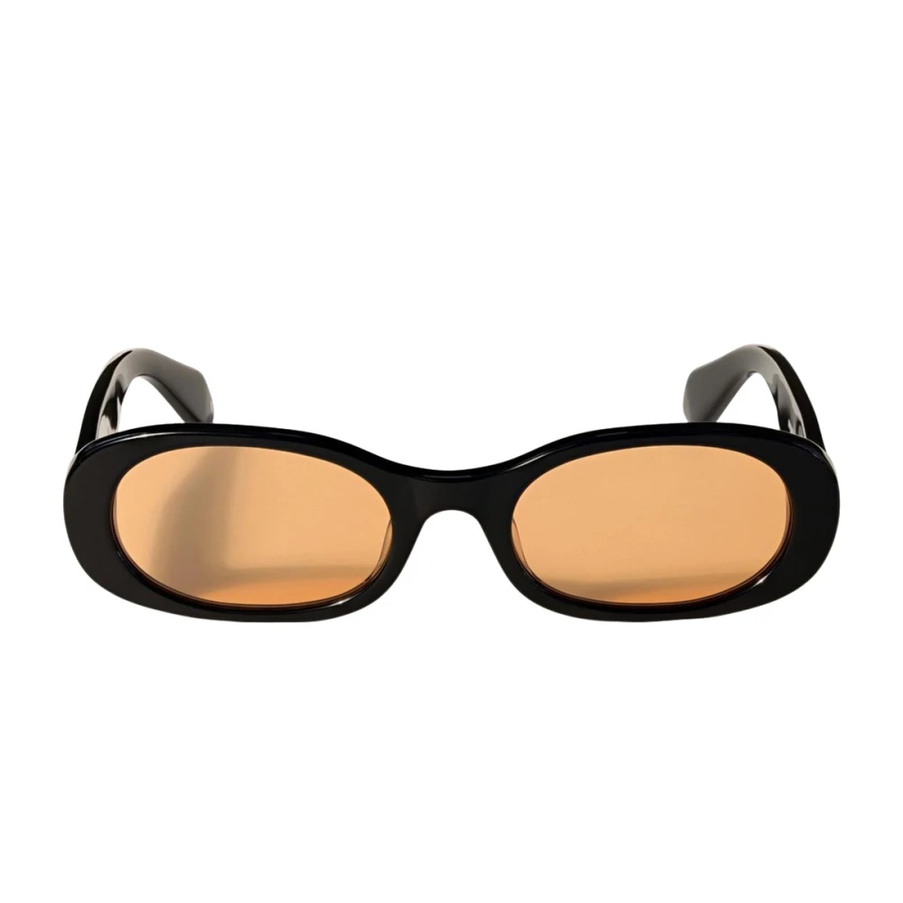 Off-White Unisex Schwarz Off-White Ow1033 Adams 1020 Sonnenbrillen Acetat Orange Rund Normal - Bild 3