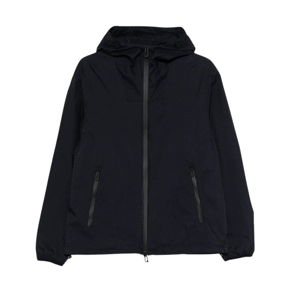 Emporio Armani Herren Blau - Nylon Blouson Jacke - Jackets - M