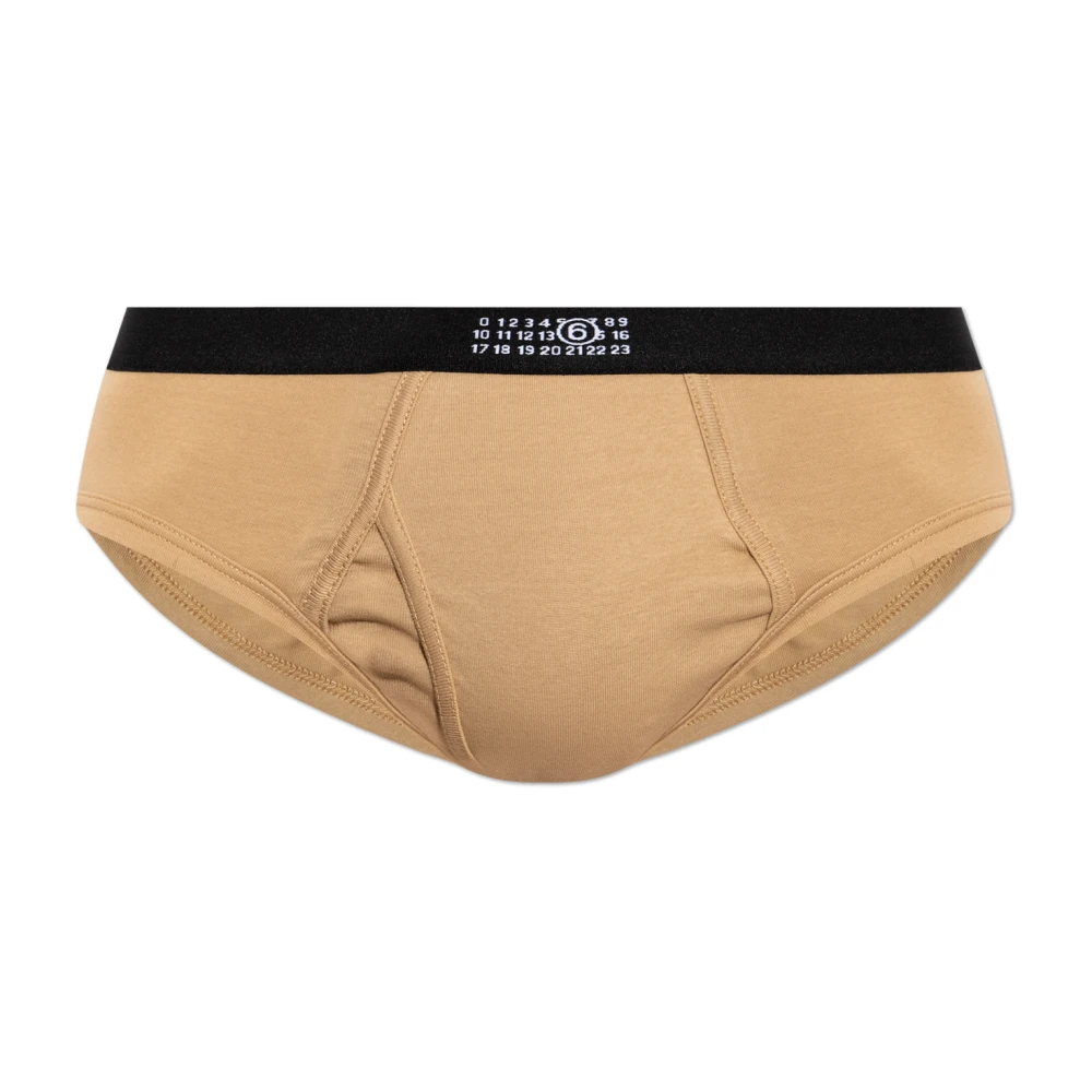 Mm6 Maison Margiela Herren Braun - Logo Briefs - Underwear - M