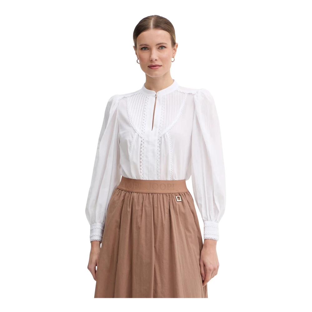 Joop! Damen Weiß Bluse Bionda 30102139 Regular Fit - Bild 4