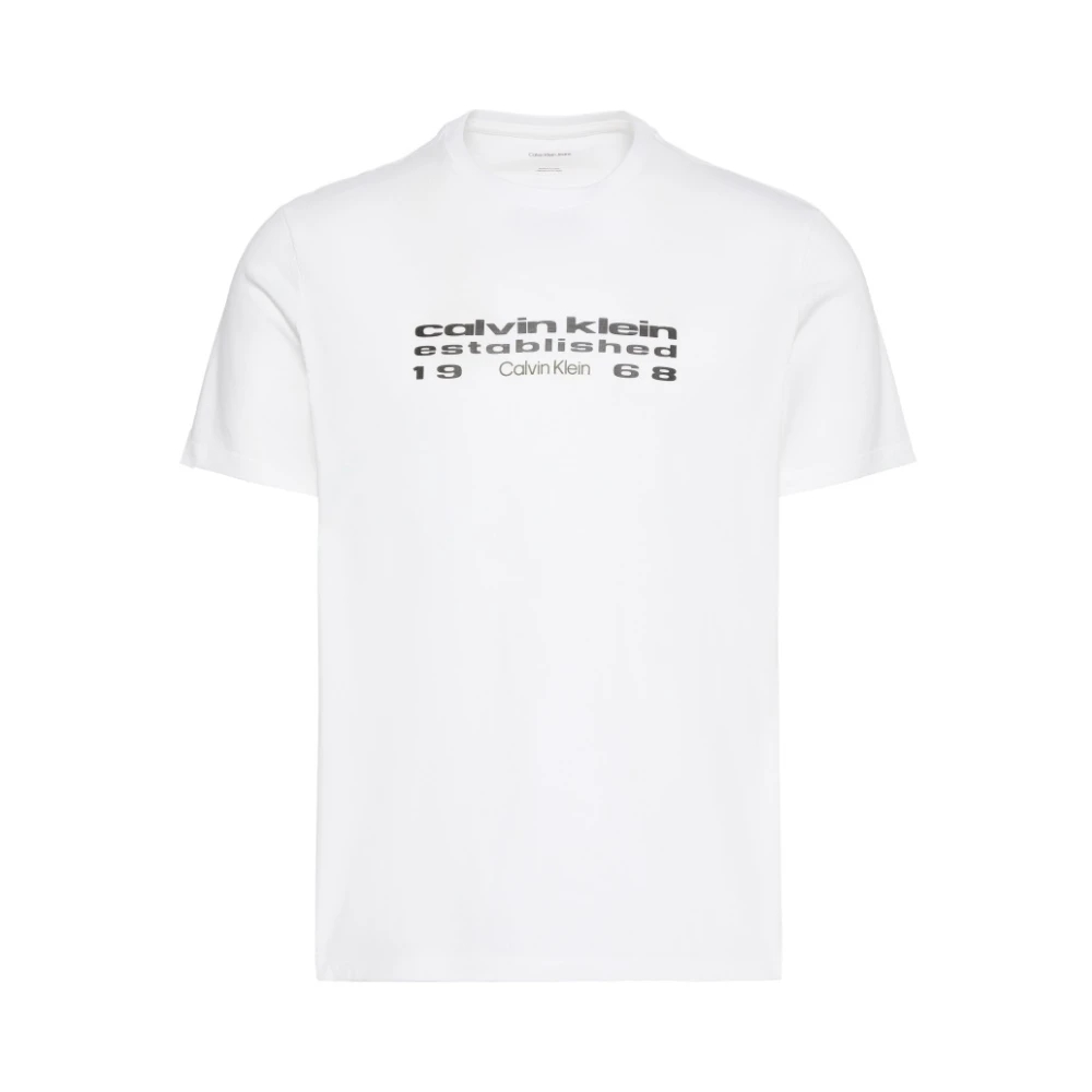 Calvin Klein Weißes Baumwoll-T-Shirt Für Herren Groß - Bild 6