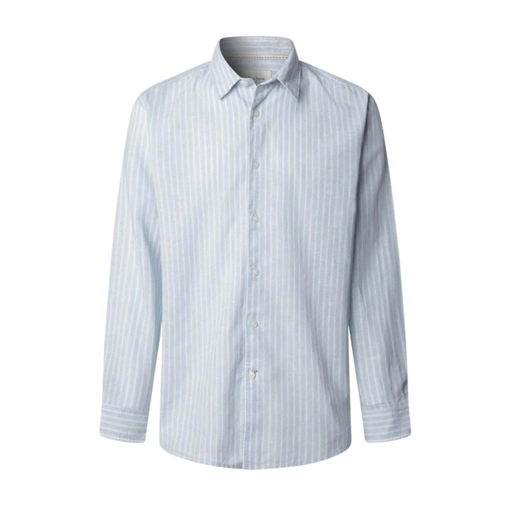 Pepe Jeans - Herren - Freizeithemd Philippe - M - Hellblau - Leinen-Baumwoll-Mix - Bild 6