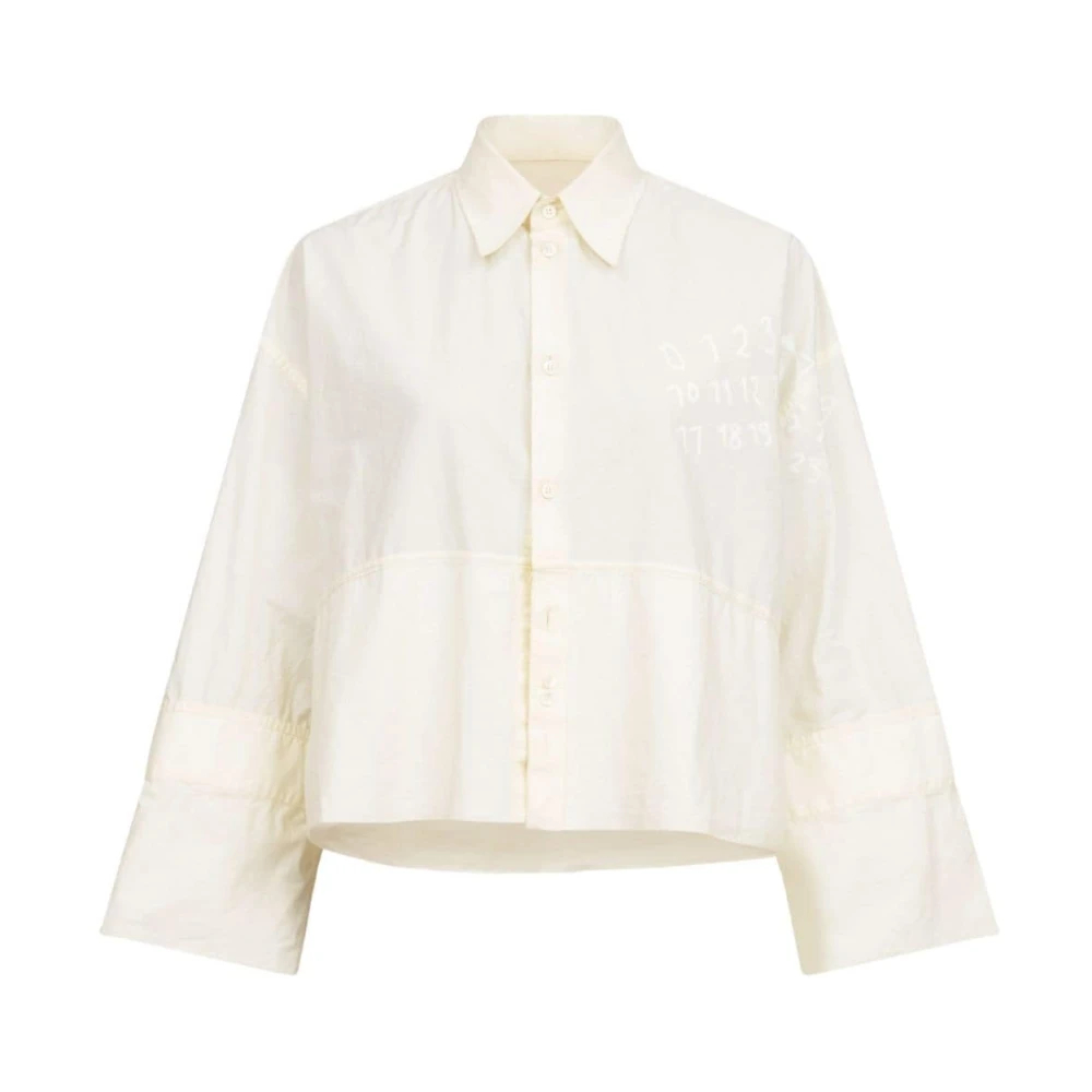 Mm6 Maison Margiela Damen Weiß - Es Hemd - Blouses & Shirts - Xs