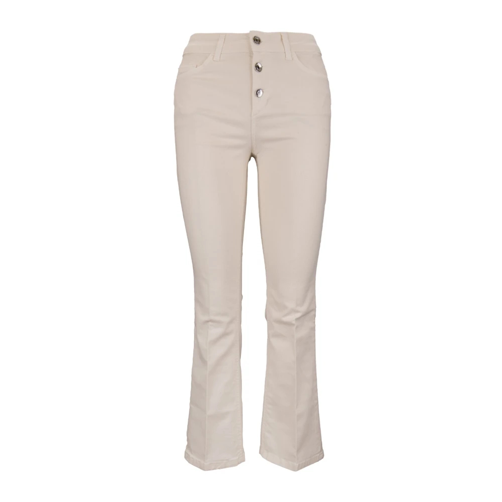 Liu Jo Damen Beige - Flared Jeans - Jeans - W27