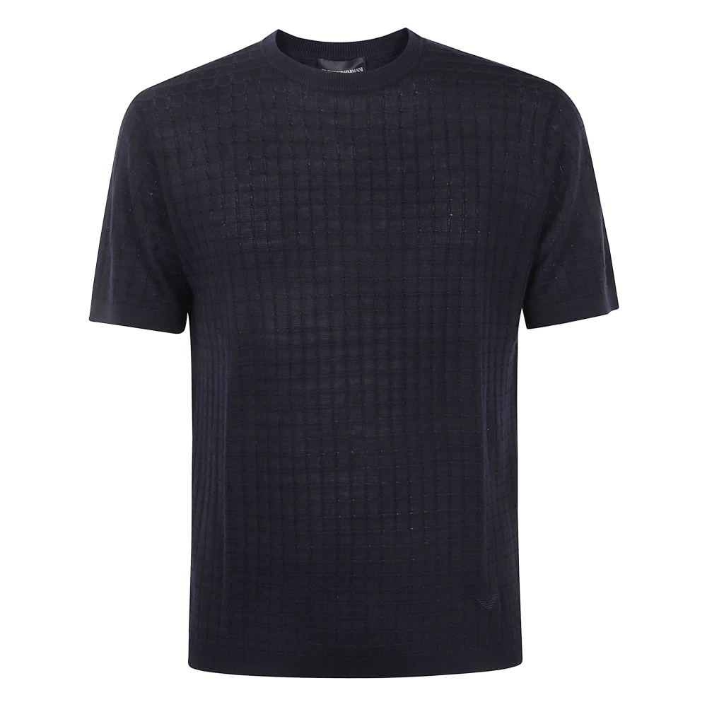 Emporio Armani Herren Blau - Rundhals Pullover - Knitwear - S