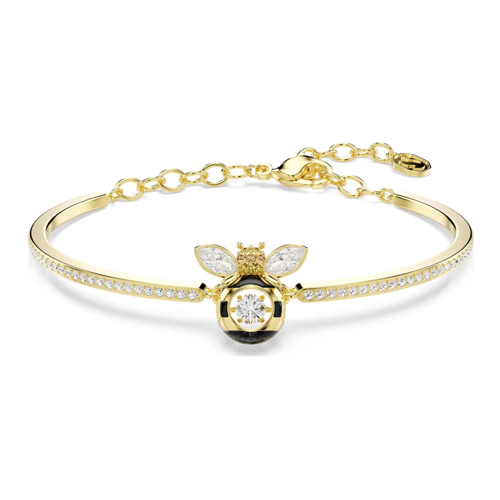 Swarovski Idyllia Armreif, Verschiedene Schliffe, Biene, 18K Goldbeschichtet Mehrfarbig - Bild 3