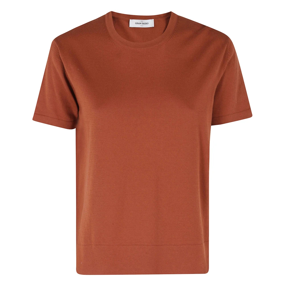 Gran Sasso Damen Braun - Rundhalspullover - Knitwear - Xs