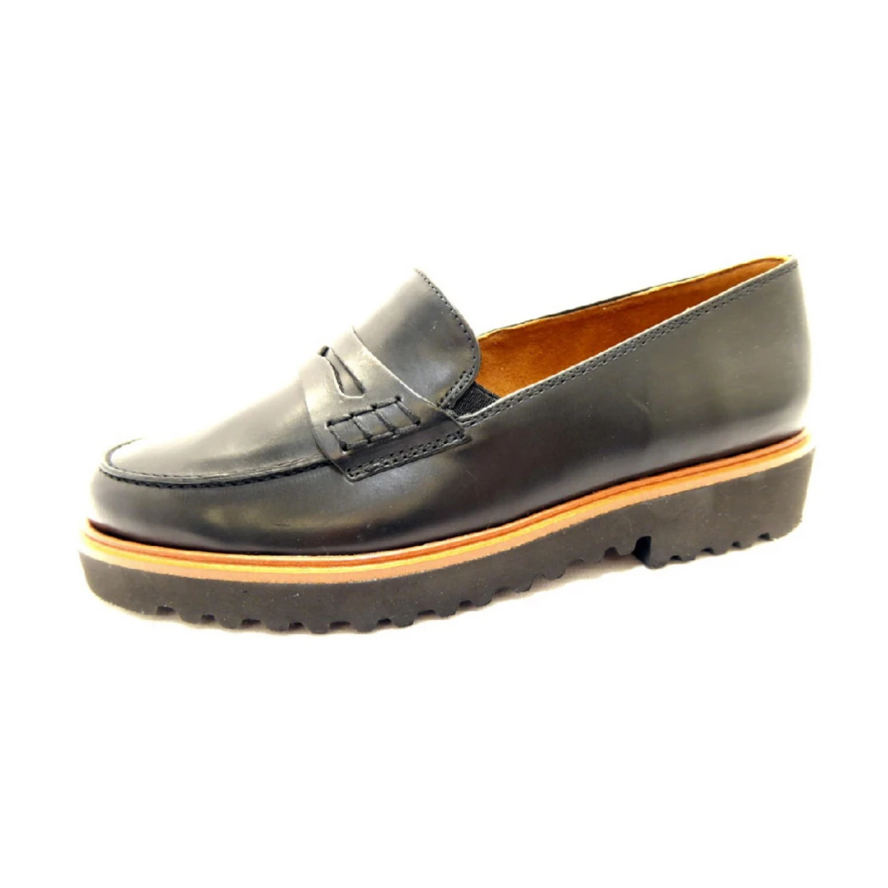 Paul Green - Schwarze Slip-Ons Mit Gummisohle - Shoes - Damen - Schwarzk - 41 Eu - Bild 7