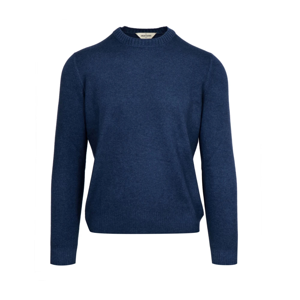 Gran Sasso Herren Blau - Rundhalspullover - Knitwear - Xl