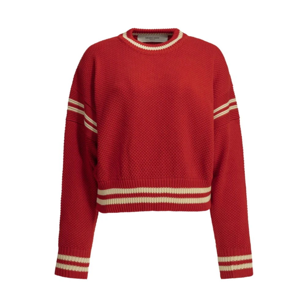 Golden Goose Damen Rot - Pullover Mit Rundhalsausschnitt Aus Baumwolle - Knitwear - M