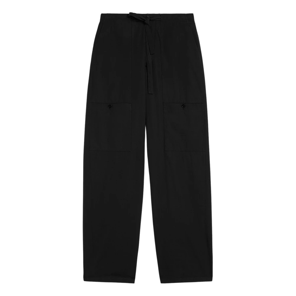 Jil Sander - Baumwoll-Popeline Cargohose - Trousers - Herren - Schwarzk - M