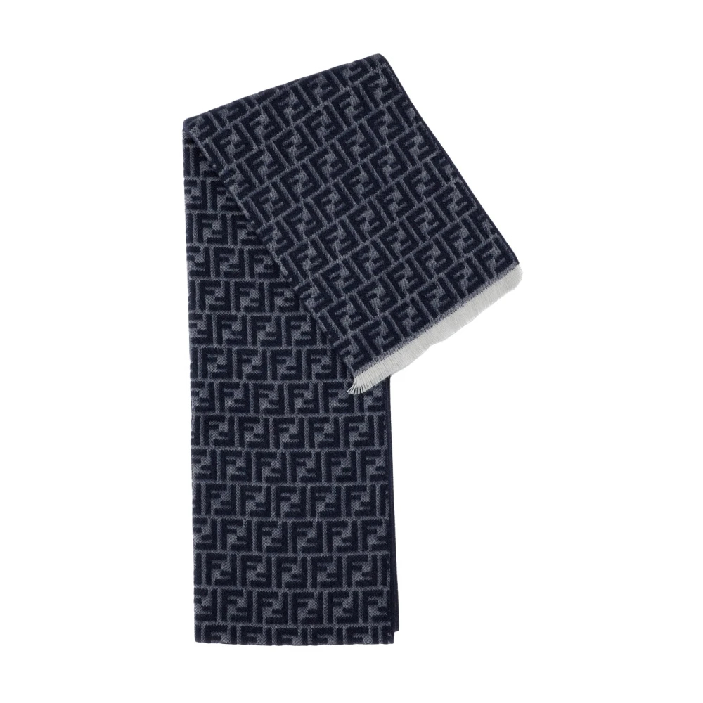 Fendi Herren Grau - Micro Ff Wollschal - Accessories - One Size