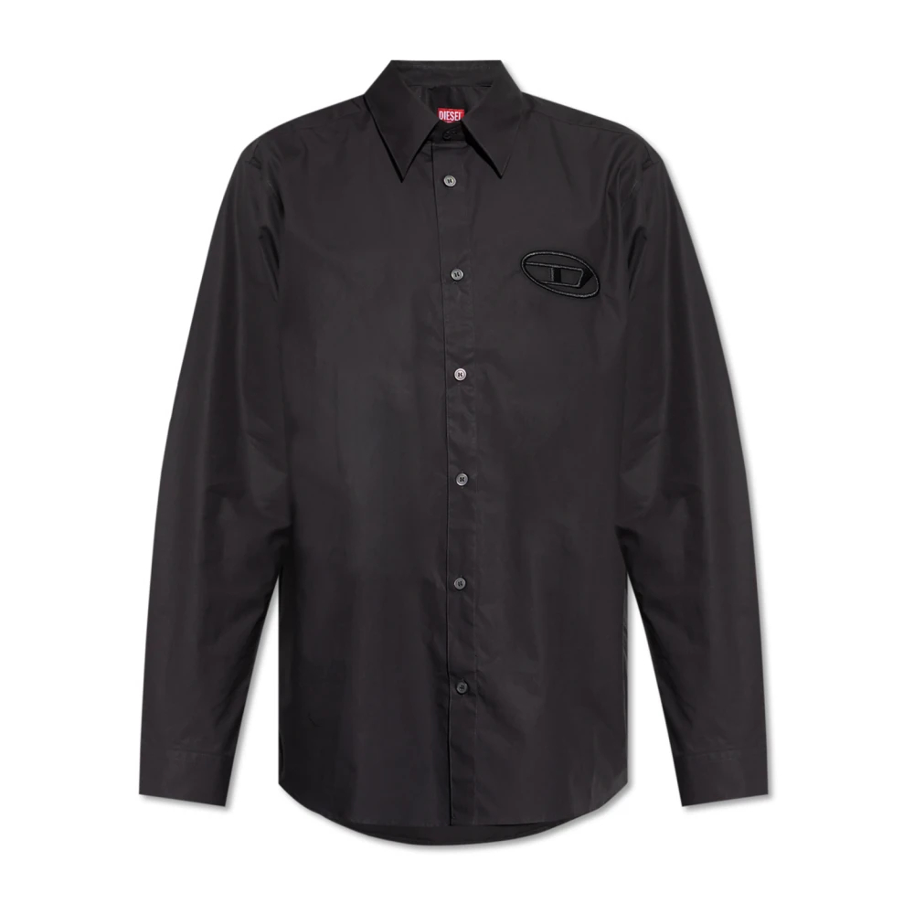 Diesel Herren Schwarz - Hemd S-Simply-Pcal - Shirts - K - 2XL