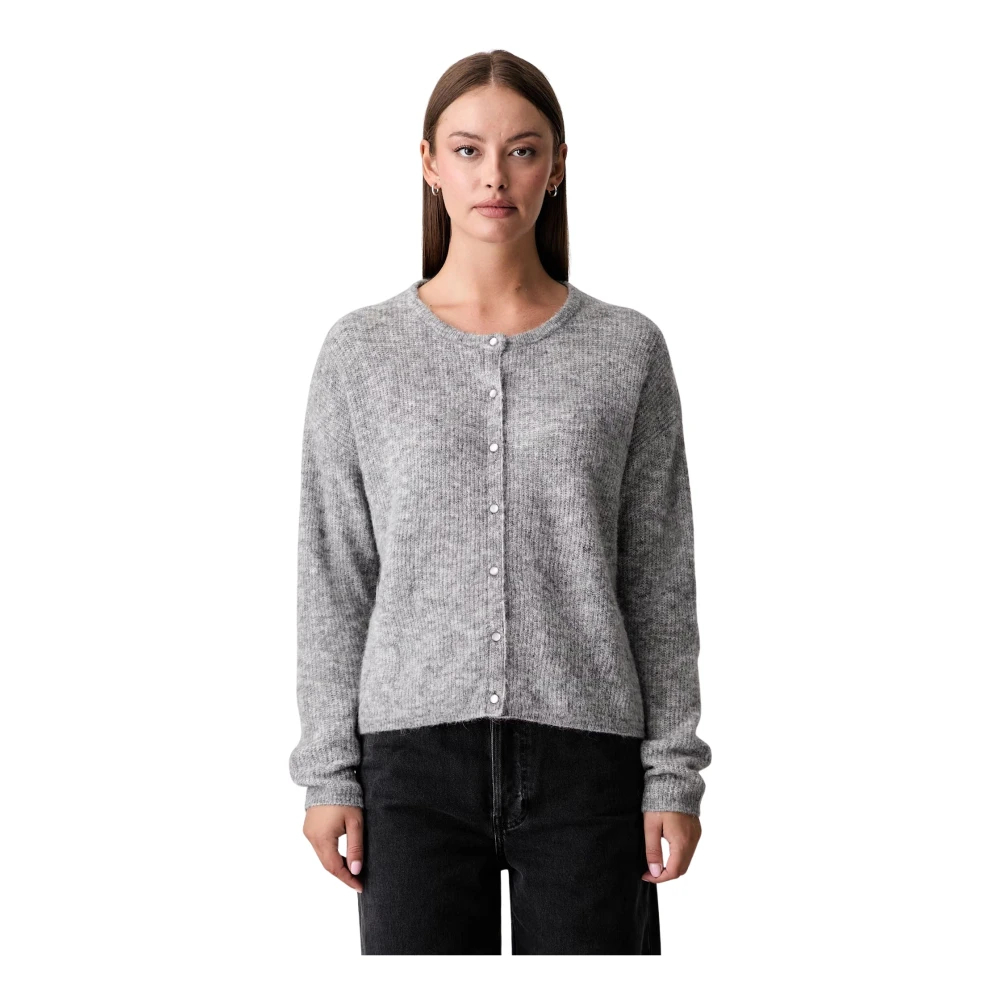 Mos Mosh - Mmalmine Knit Cardigan Grey Melange - Gr. - Xs - Bild 6
