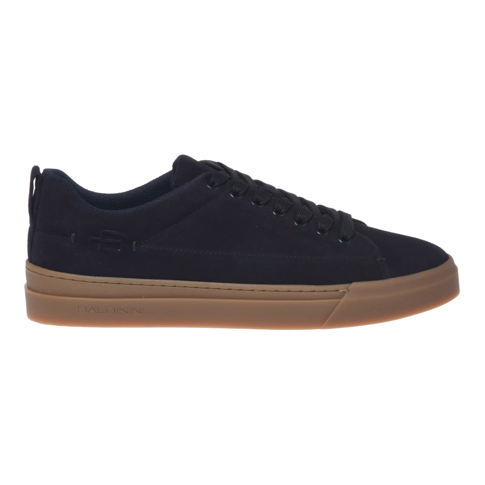 Baldinini Herren Blau - Suede Sneaker - Shoes - 41 Eu
