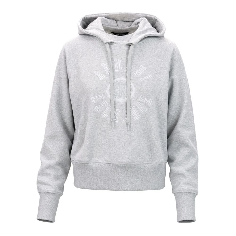 Armani Exchange Damen Grau - Cropped Hoodie - Sweatshirts & Hoodies - Xs