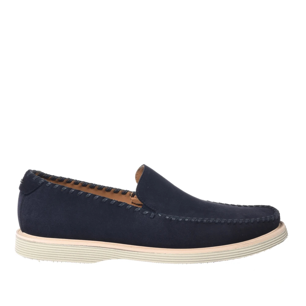 Baldinini Herren Blau - Suede Loafer - Shoes - 41 Eu