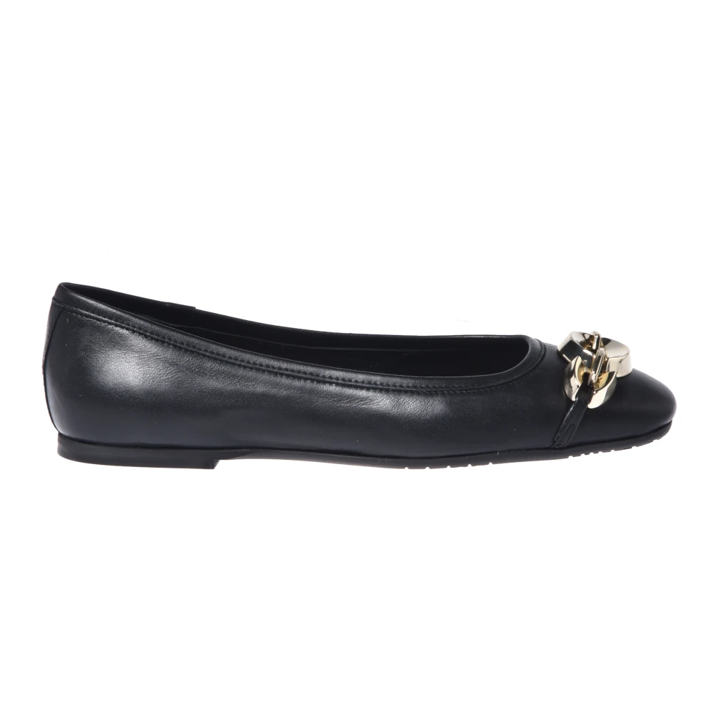 Baldinini Damen Schwarz - Nappa Leather Ballerina Flats - Shoes - K -36 Eu