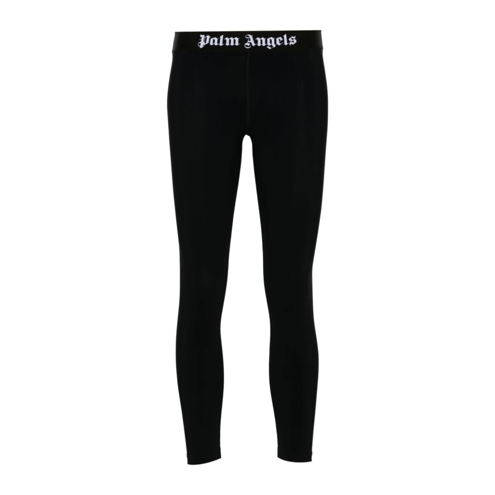 Palm Angels - Schwarze Super-Skinny Hose Mit Qr-Code - Trousers - Damen - Schwarzk - S