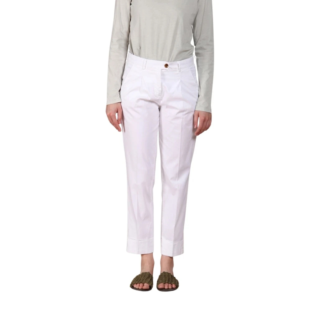 Mason's Damen Weiß - New York Carrot Sartoriale 1 Pince - Trousers - 2XS
