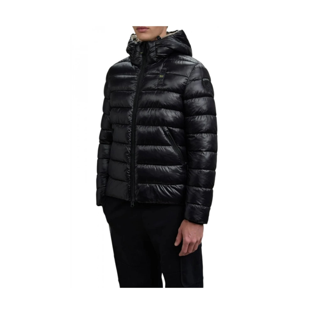 Blauer Herren Schwarz Steppjacke Adams, Gr. M - Image 9