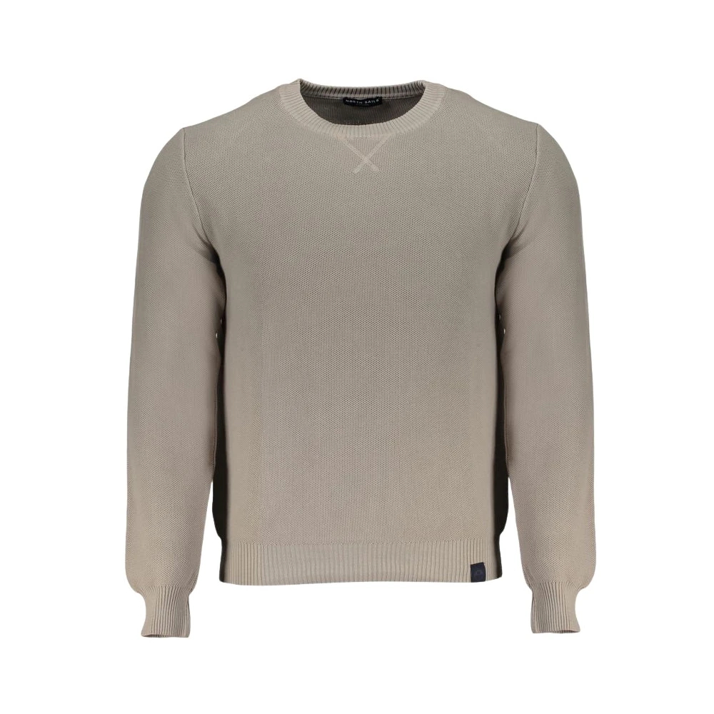 North Sails, Herren, Pullover, Grigio Cotton Men's Sweater, Blau, Grau, (M) - Bild 5