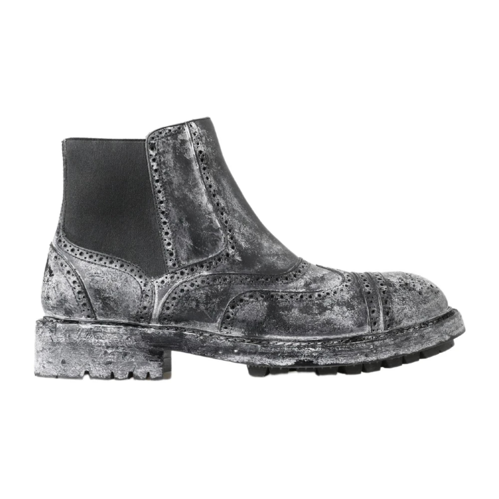 Dolce & Gabbana Herren Grau - Ankle Boots - Shoes - 39 Eu