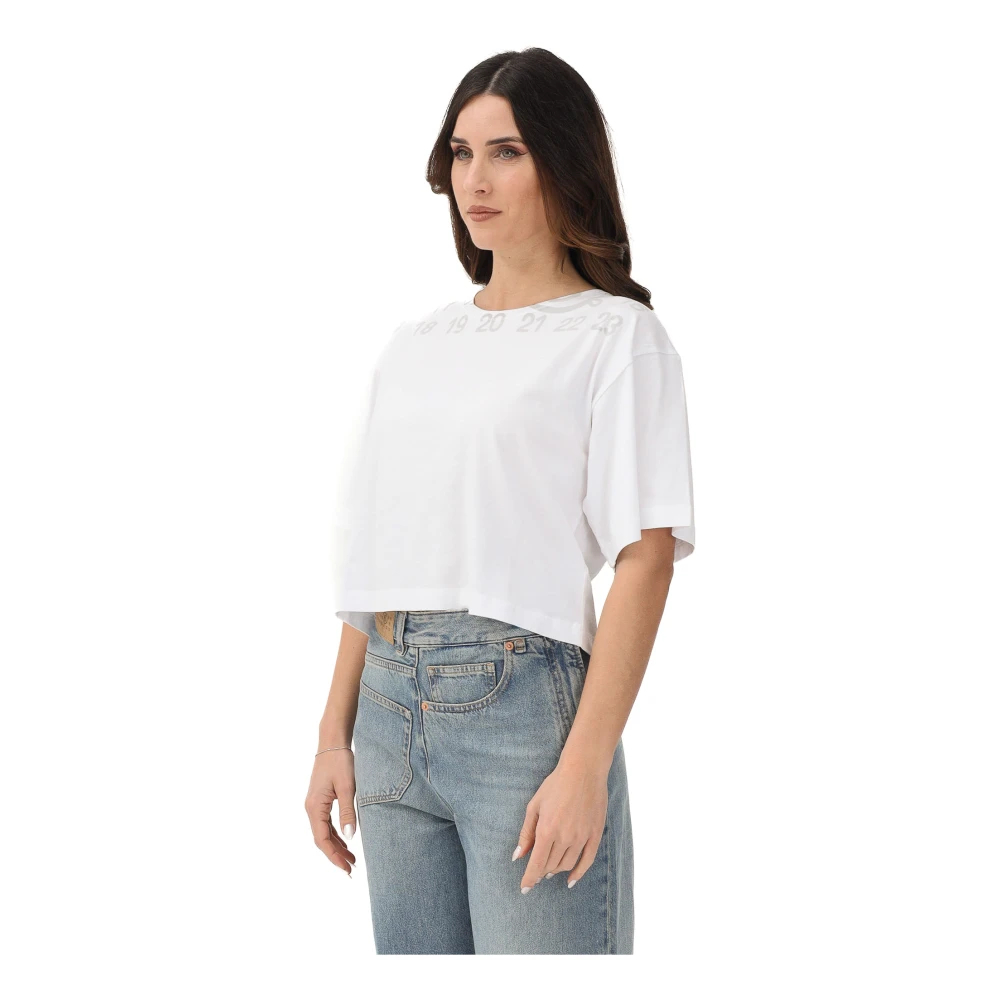 Maison Margiela Damen Weiß - Kurzärmeliges T-Shirt - Tops - S