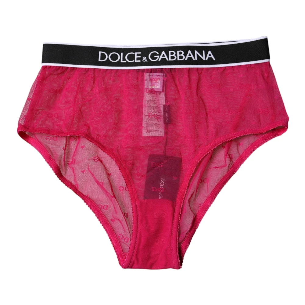 Dolce & Gabbana Damen Rosa - Mid Waist Panty - Underwear - S