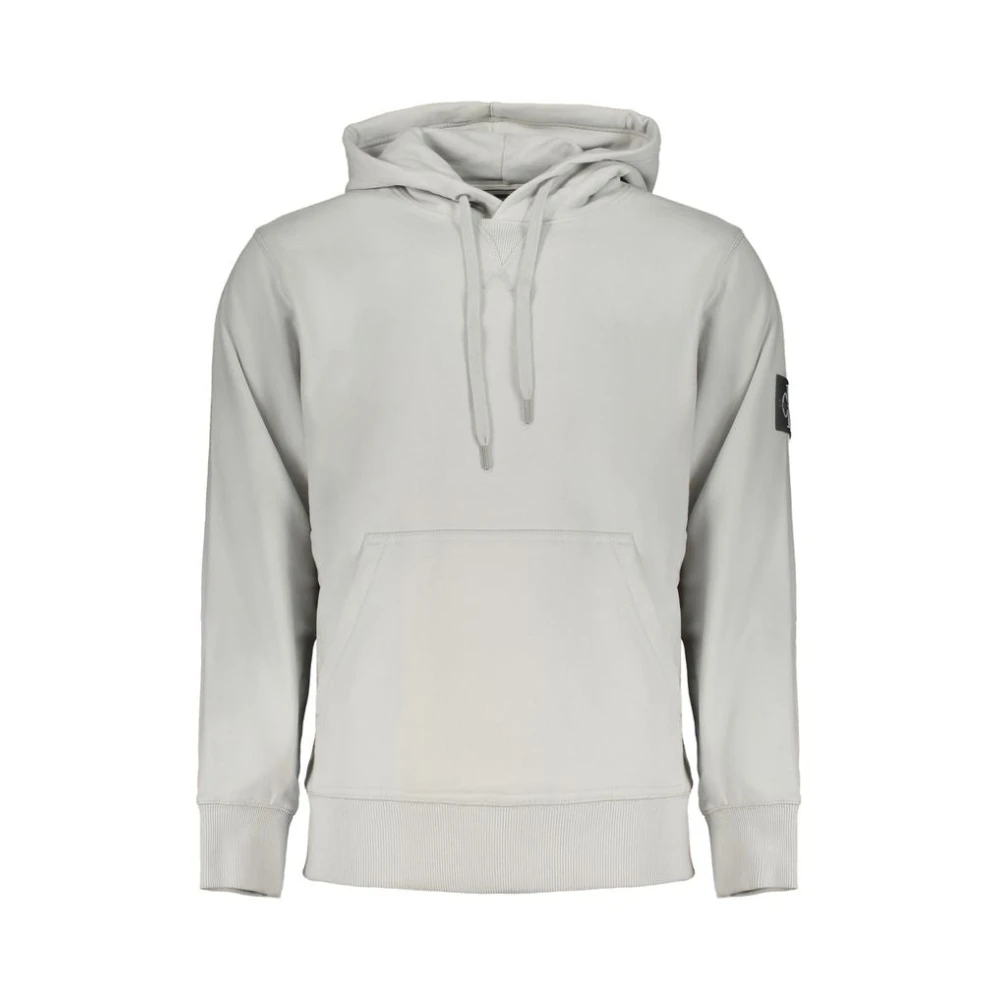 Calvin Klein, Herren, Pullover, Grigio Cotton Men's Sweatshirt, Grau, (XXL) - Bild 4