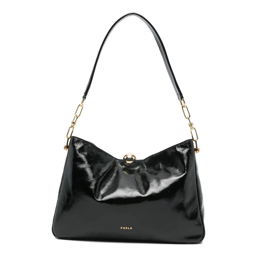 Furla Damen Schwarz - Sfera Soft M Schultertasche - Bags - K - One Size