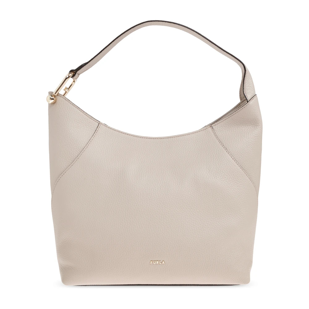 Furla - Lara M Schultertasche - Bags - Damen - Grau - One Size